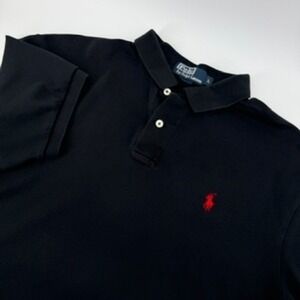 Polo Ralph Lauren Men's Black Short Sleeve Classic Fit Polo Shirt Size L